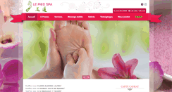 Desktop Screenshot of lepiedspa.com